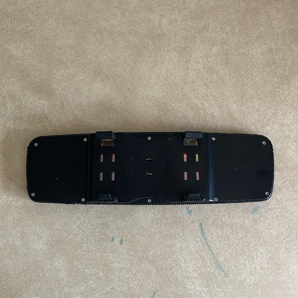 Black Sparkle Gem Clip On Rearview Mirror Accessory - Picture 3 of 5